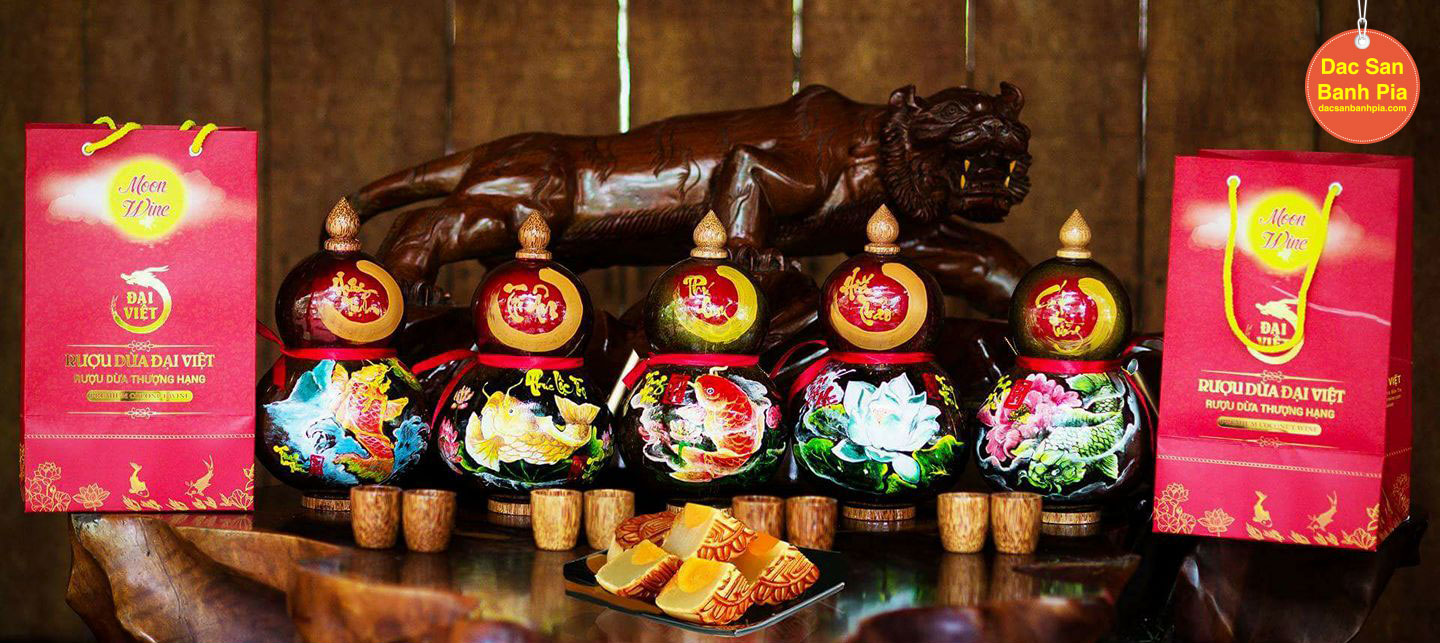 quà tết rượu dừa hồ lô bến Tre