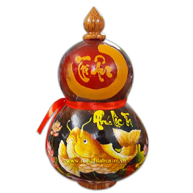 quà tết rượu dừa hồ lô bến Tre